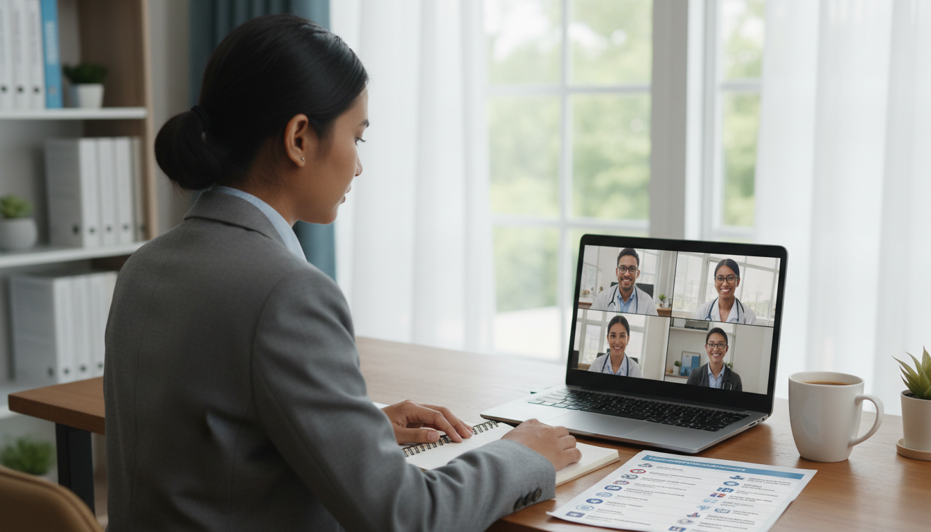 IMG participating in a virtual addiction medicine residency interview and professional communication IMG participating in a virtual addiction medicine residency interview and professional communication - IMG residency guide fo