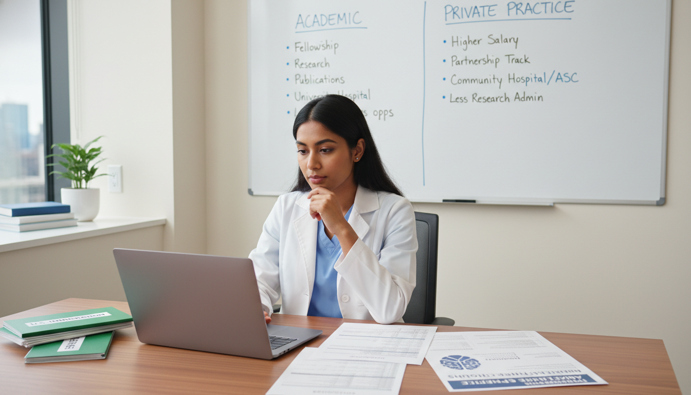 International medical graduate anesthesiologist planning career path between academic and private practice International medical graduate anesthesiologist planning career path between academic and private practice - IMG residency gu