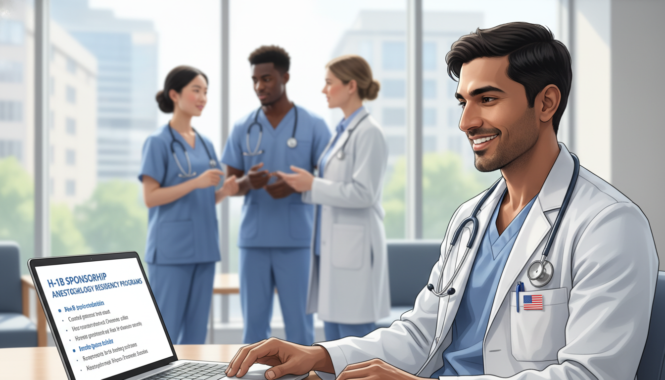 Essential H-1B Sponsorship Guide for IMG Anesthesiology Residents