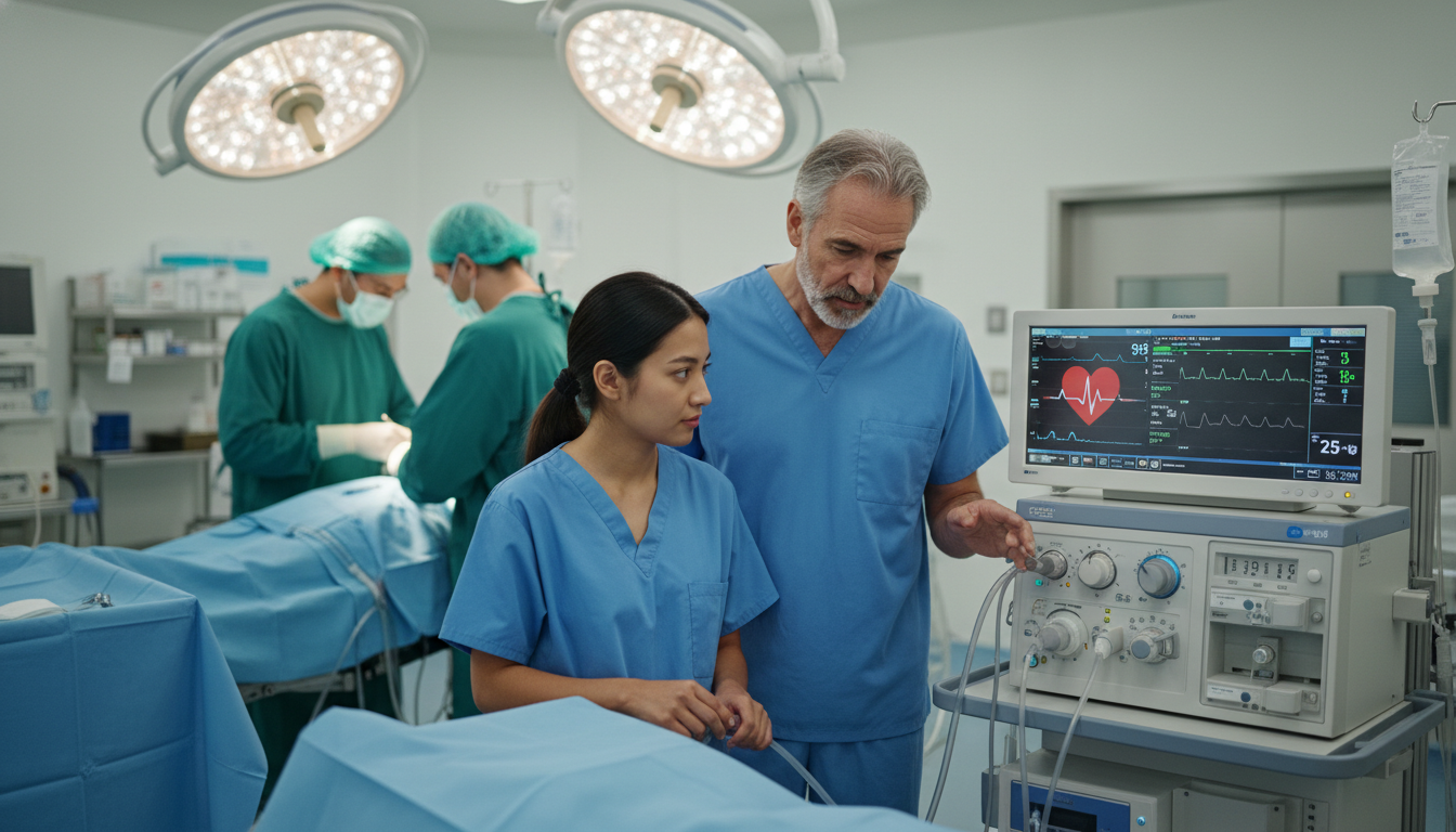 Anesthesiology attending evaluating an IMG's performance in the operating room Anesthesiology attending evaluating an IMG's performance in the operating room - IMG residency guide for Letters of Recommend