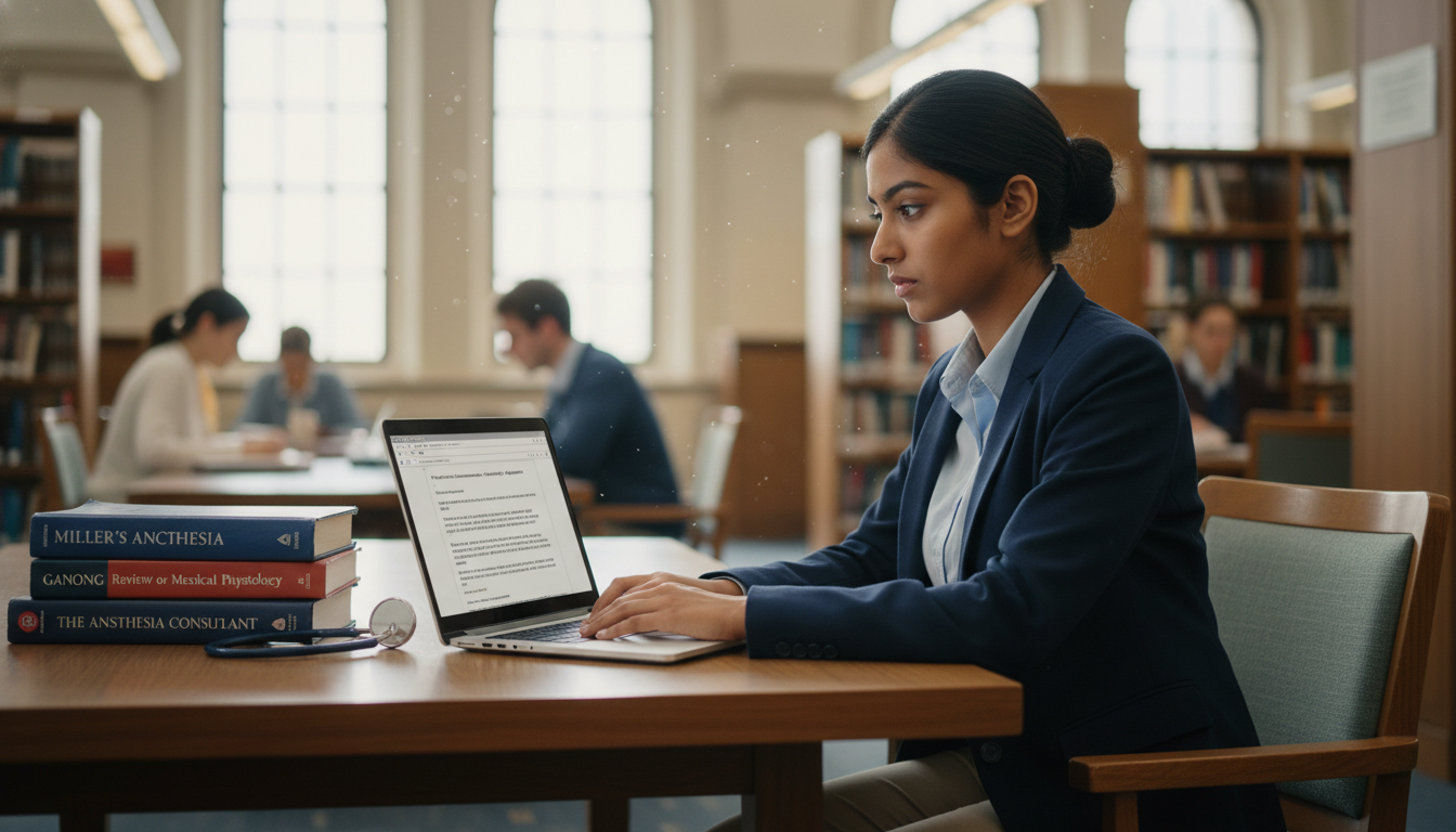 Anesthesiology resident preparing email communication about residency application Anesthesiology resident preparing email communication about residency application - IMG residency guide for Pre-Match Communi