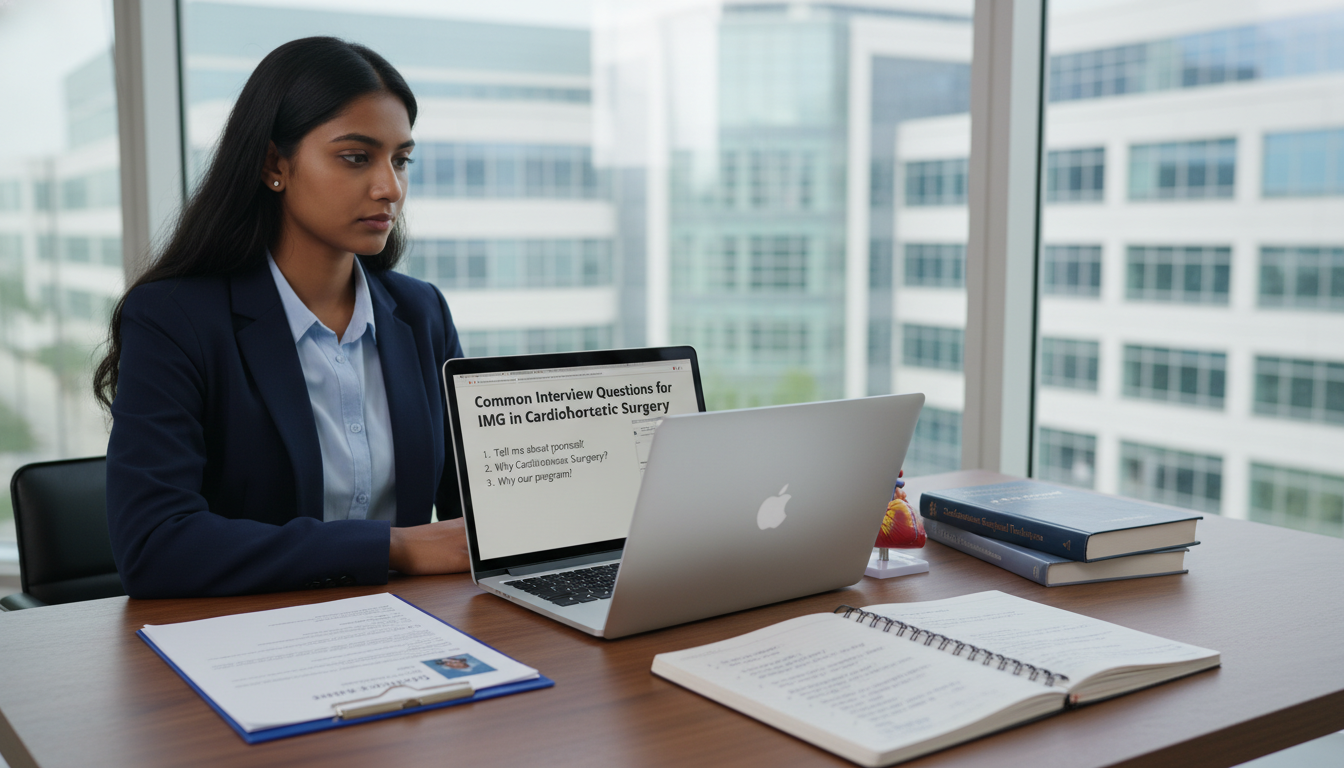 International medical graduate preparing for cardiothoracic surgery residency interview - IMG residency guide for Common Inte