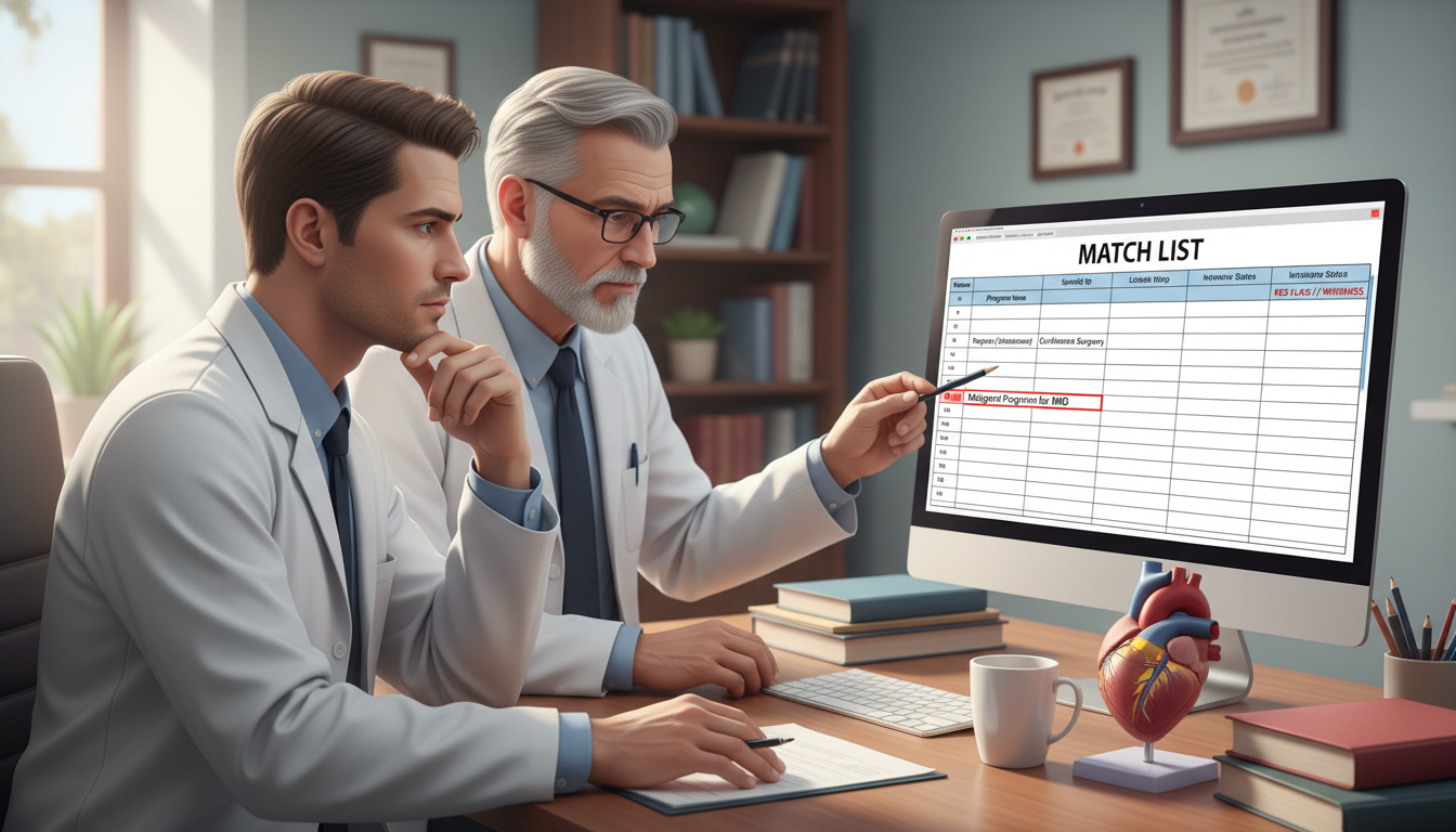 International medical graduate discussing cardiothoracic surgery training with mentor International medical graduate discussing cardiothoracic surgery training with mentor - IMG residency guide for Identifying M
