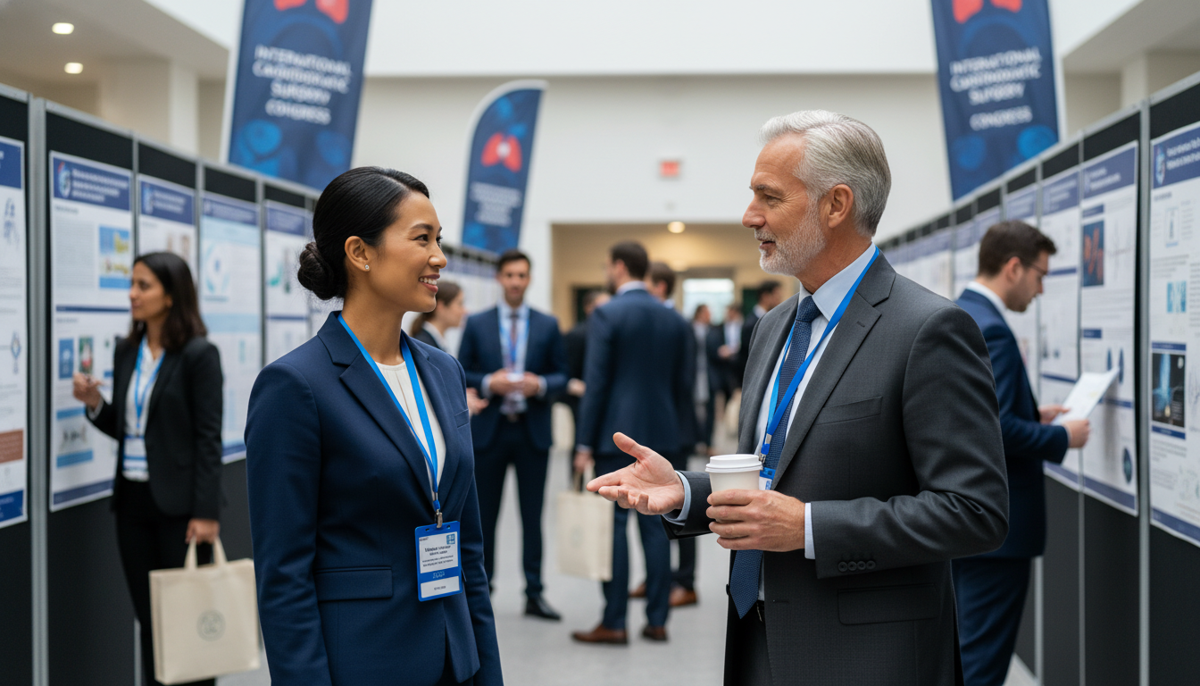 IMG surgeon networking at cardiothoracic surgery conference - IMG residency guide for Networking in Medicine for Internationa