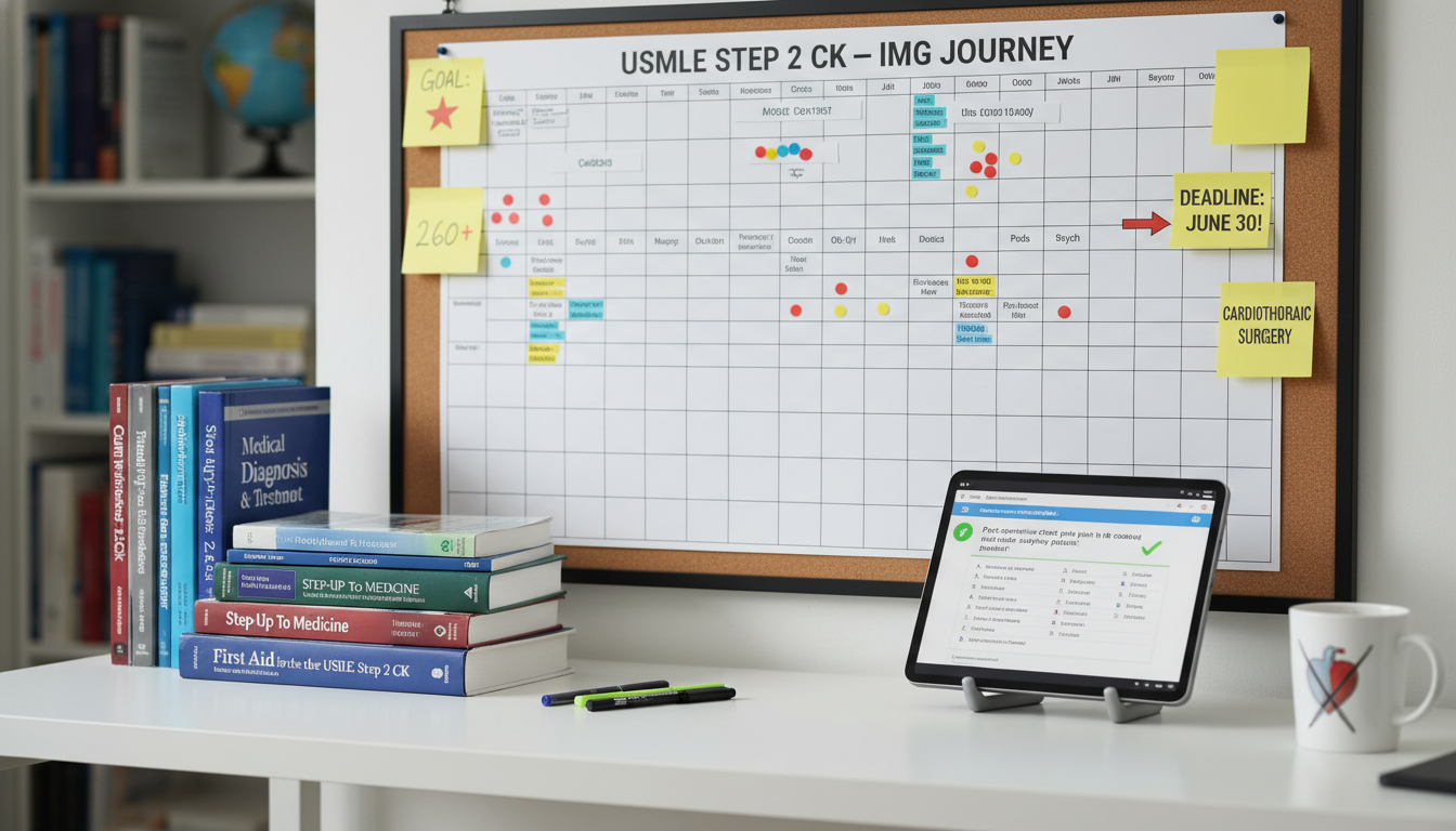 Study schedule and resources planning for USMLE Step 2 CK Study schedule and resources planning for USMLE Step 2 CK - IMG residency guide for USMLE Step 2 CK Preparation for Internati