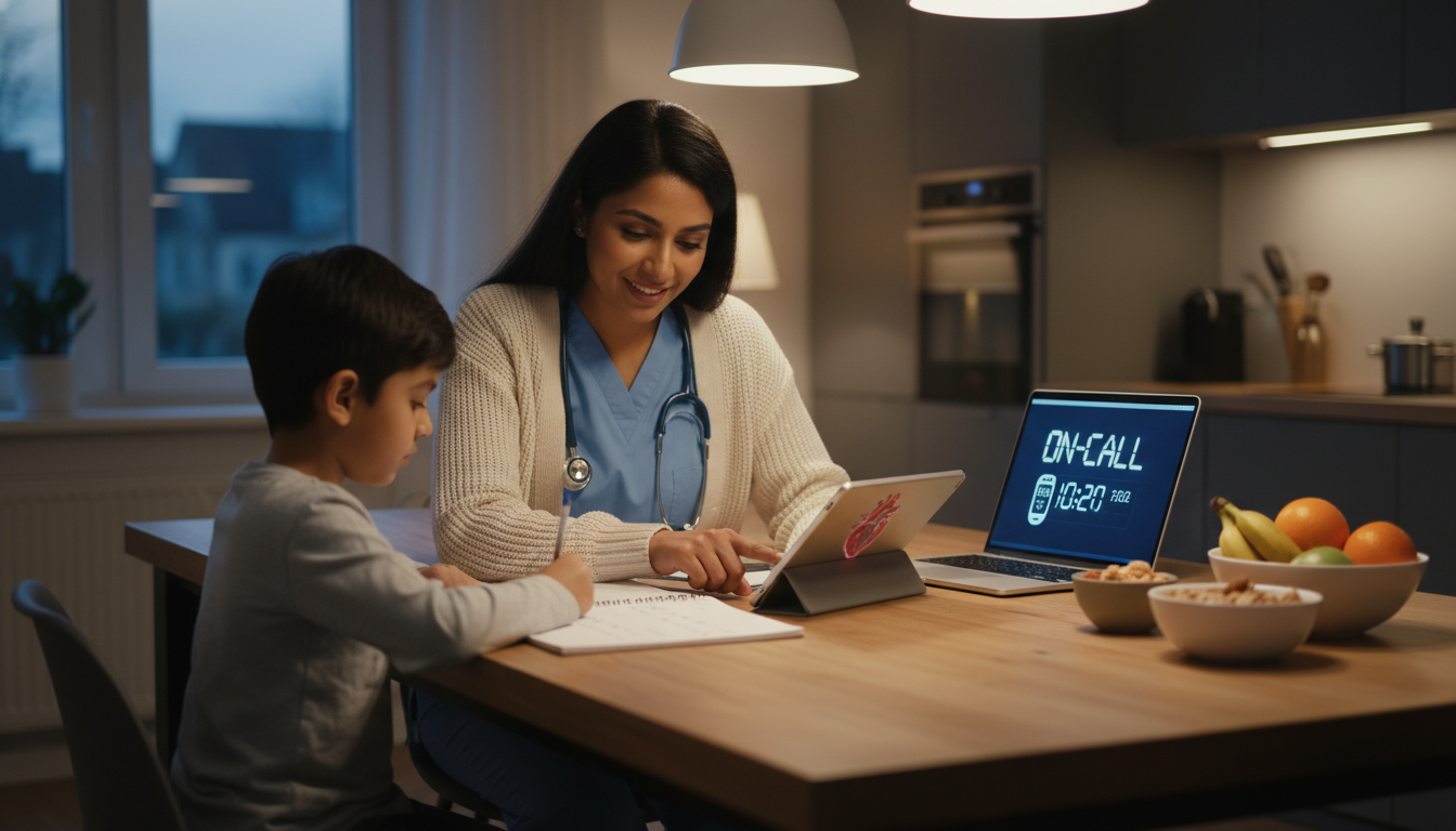 IMG cardiothoracic surgeon parent balancing work and family at home IMG cardiothoracic surgeon parent balancing work and family at home - IMG residency guide for Work-Life Balance Assessment fo