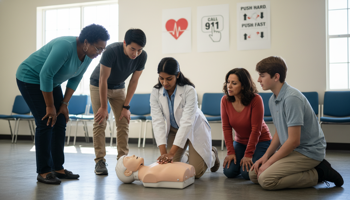 International medical graduate volunteer teaching CPR in the community International medical graduate volunteer teaching CPR in the community - IMG residency guide for CV Building for Internationa