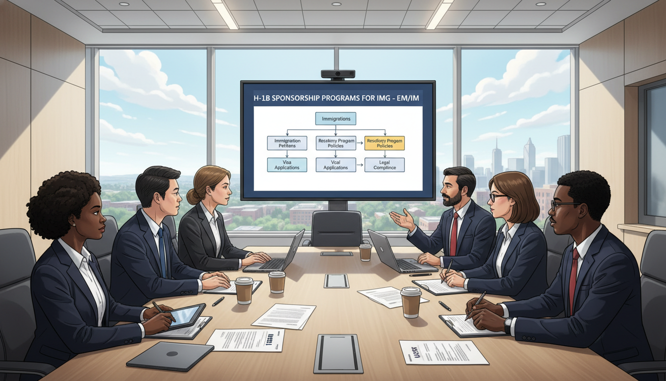 Teaching hospital GME office discussing H-1B sponsorship for international medical graduates Teaching hospital GME office discussing H-1B sponsorship for international medical graduates - IMG residency guide for H-1B S