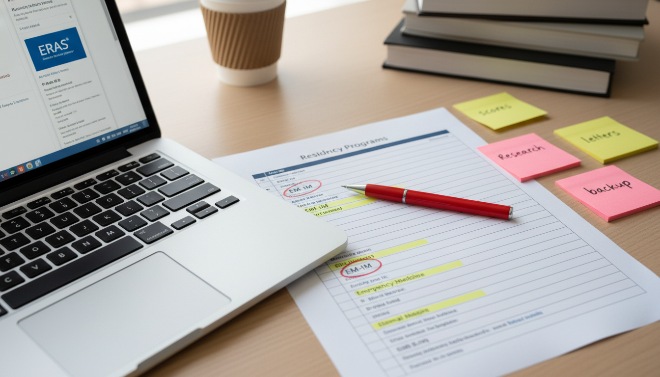 Residency program list and strategy planning for EM-IM with low USMLE scores - IMG residency guide for Low Step Score Strateg