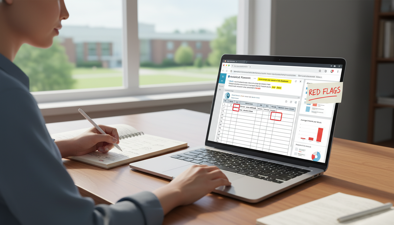 International medical graduate researching residency program reviews and red flags online International medical graduate researching residency program reviews and red flags online - IMG residency guide for Identifyi