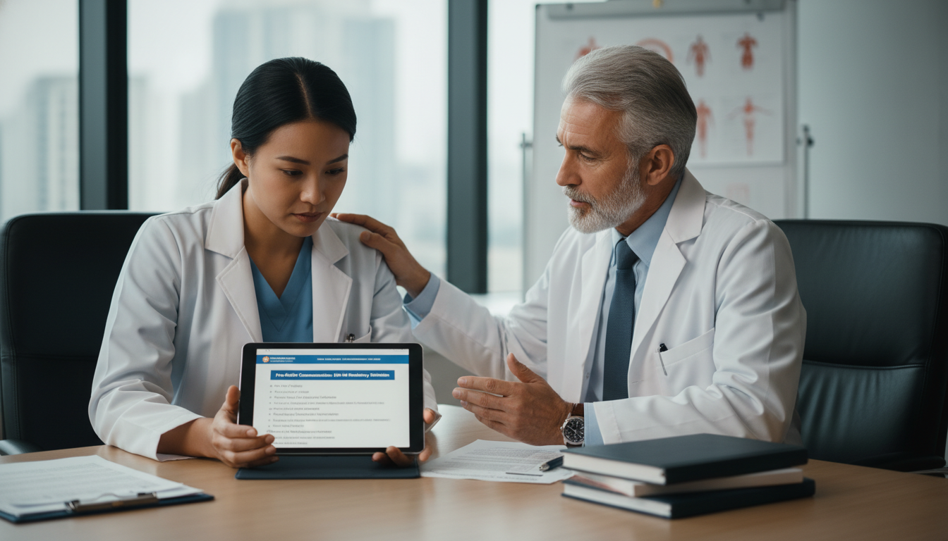 IMG applicant discussing residency match ethics with mentor - IMG residency guide for Pre-Match Communication for Internation