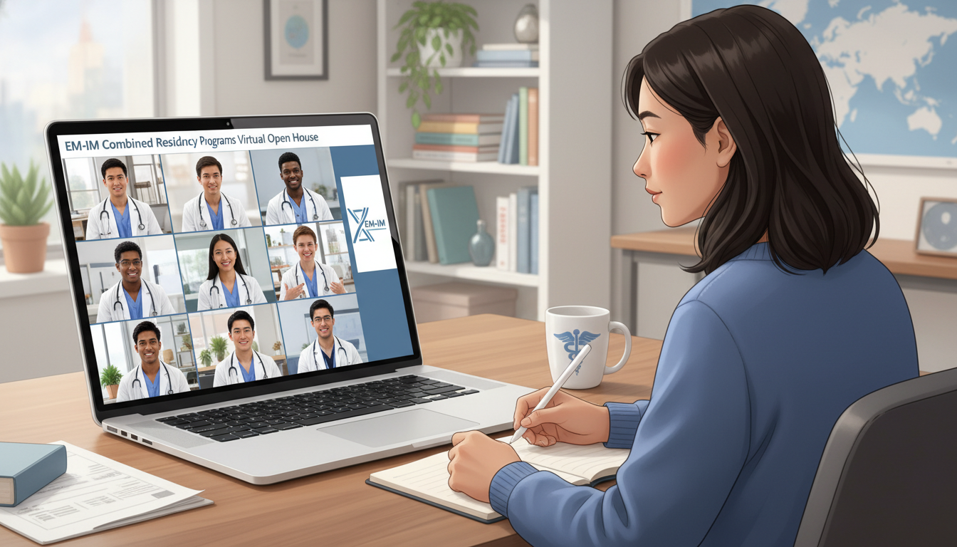 Resident panel discussing combined Emergency Medicine-Internal Medicine training Resident panel discussing combined Emergency Medicine-Internal Medicine training - IMG residency guide for How to Research Pr