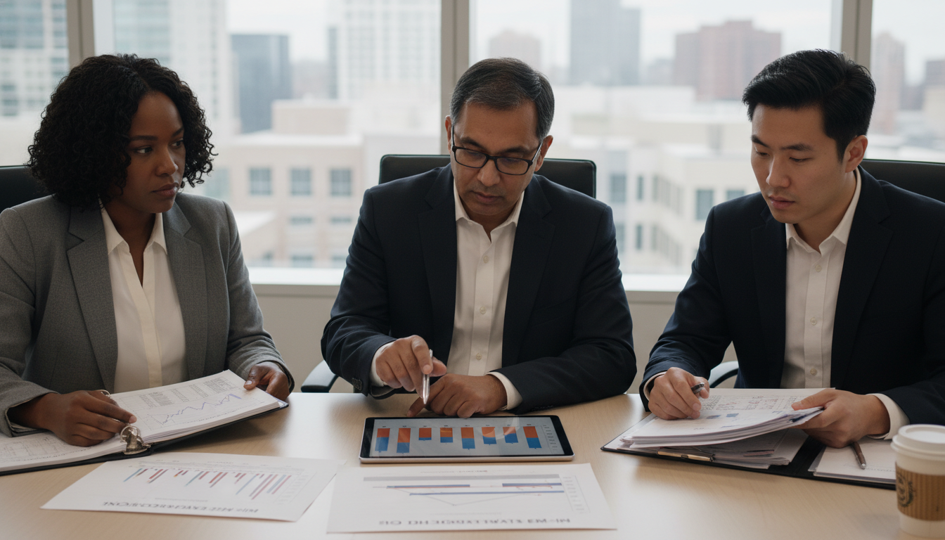 Residency program leadership discussing resident turnover trends Residency program leadership discussing resident turnover trends - IMG residency guide for Resident Turnover Warning Signs fo