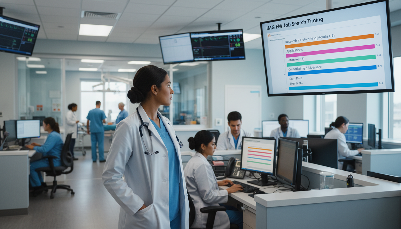 Essential IMG Residency Guide: Job Search Timing for Emergency Medicine