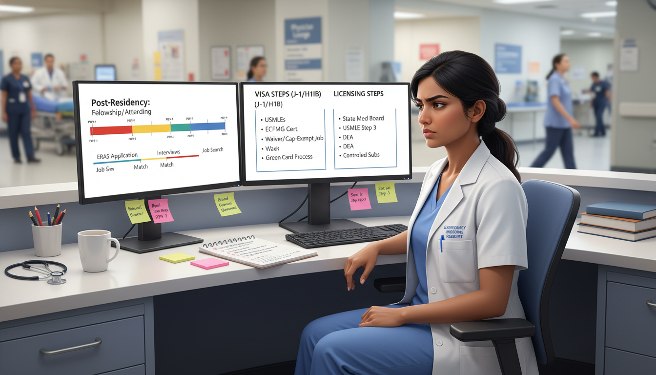 Timeline planning for IMG emergency medicine resident Timeline planning for IMG emergency medicine resident - IMG residency guide for Job Search Timing for International Medical G