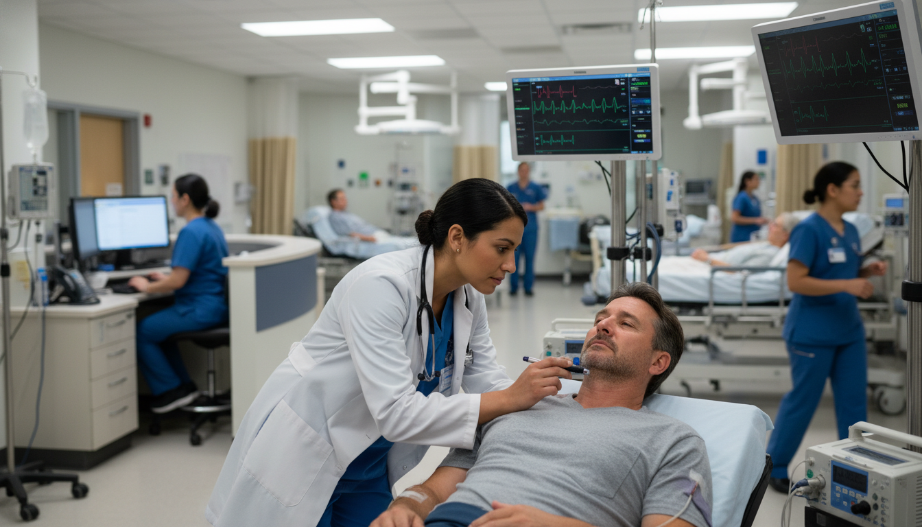 Emergency medicine resident working in a busy emergency department Emergency medicine resident working in a busy emergency department - IMG residency guide for Letters of Recommendation for In