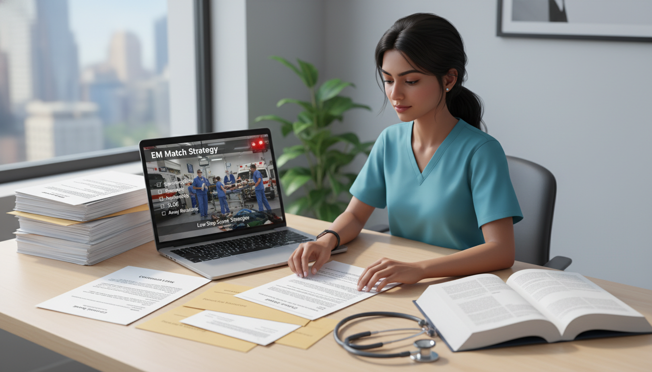 IMG preparing emergency medicine residency application documents - IMG residency guide for Low Step Score Strategies for Inte