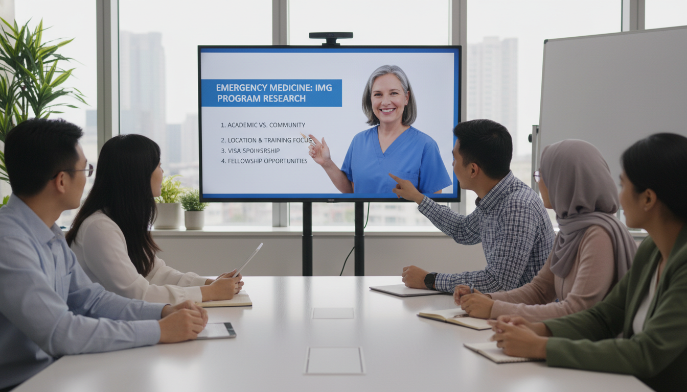 Emergency medicine residency information session with international applicants Emergency medicine residency information session with international applicants - IMG residency guide for How to Research Prog