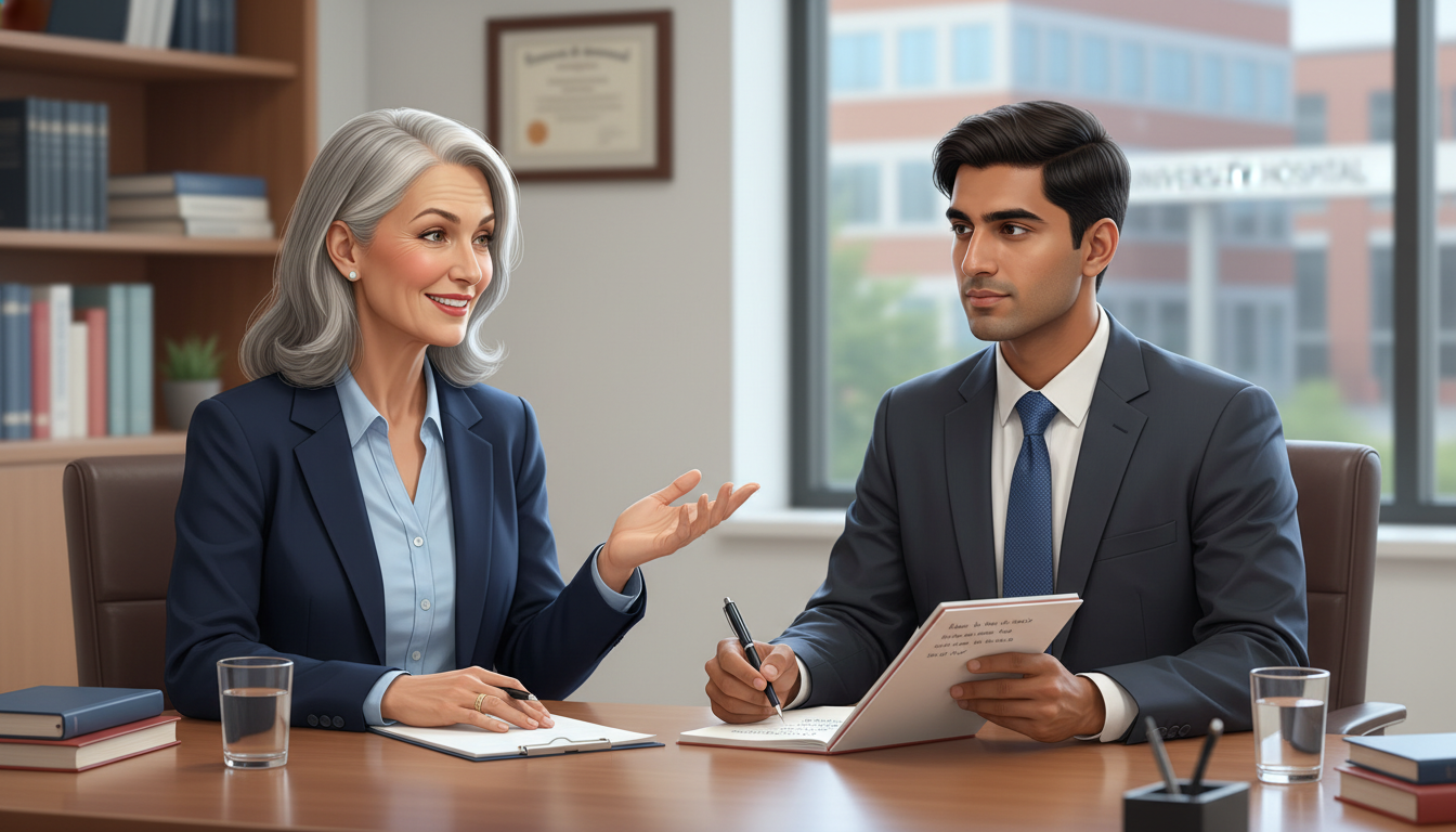 Emergency medicine program director and IMG applicant in residency interview Emergency medicine program director and IMG applicant in residency interview - IMG residency guide for Questions to Ask Progr