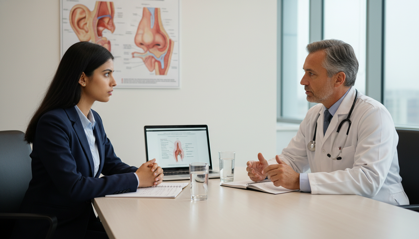 Mock residency interview session with ENT faculty - IMG residency guide for Pre-Interview Preparation for International Medic