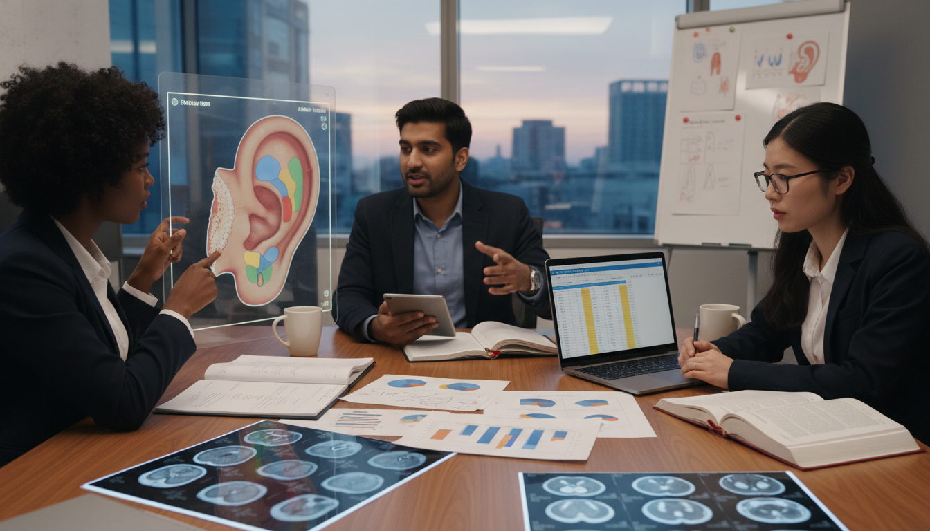 Otolaryngology residents collaborating on research and data analysis Otolaryngology residents collaborating on research and data analysis - IMG residency guide for Research During Residency for