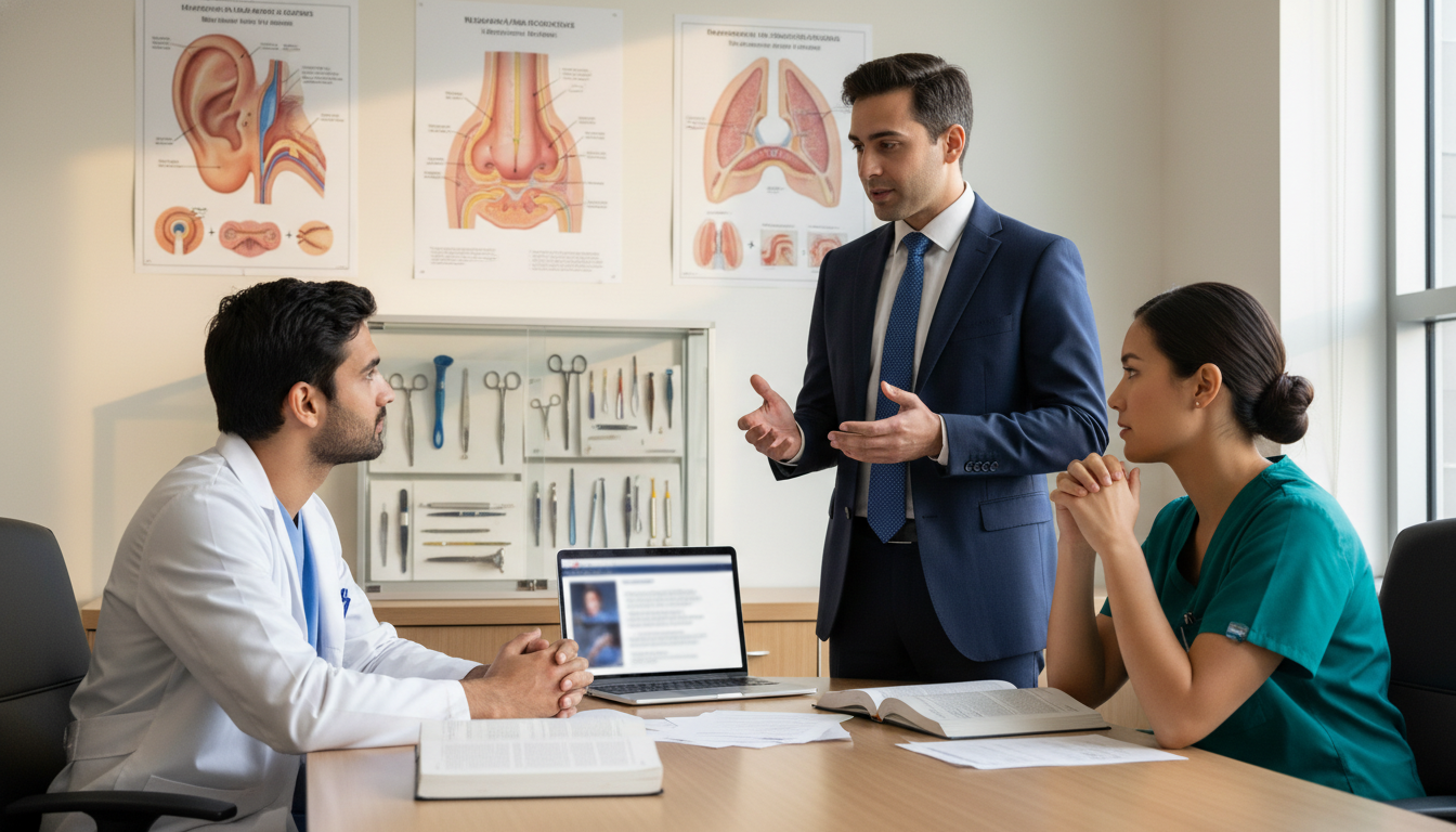 IMG applicant asking residents questions on ENT interview day IMG applicant asking residents questions on ENT interview day - IMG residency guide for Resident Turnover Warning Signs for I