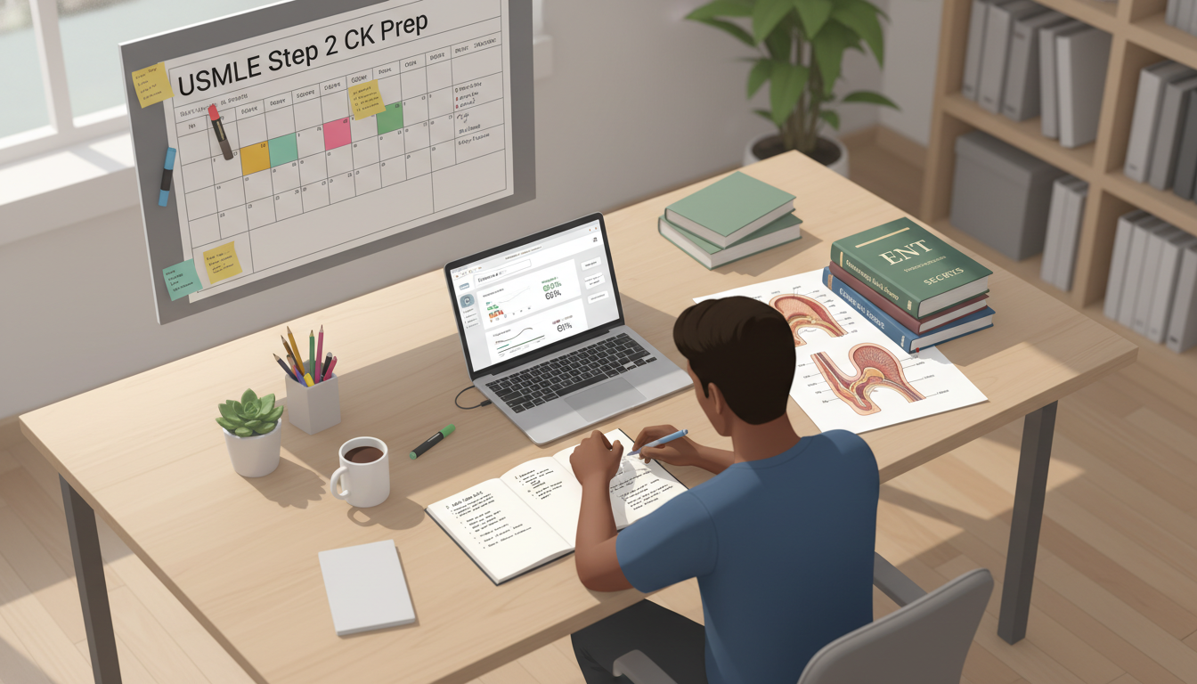USMLE Step 2 CK study schedule planning for ENT-focused IMG USMLE Step 2 CK study schedule planning for ENT-focused IMG - IMG residency guide for USMLE Step 2 CK Preparation for Interna