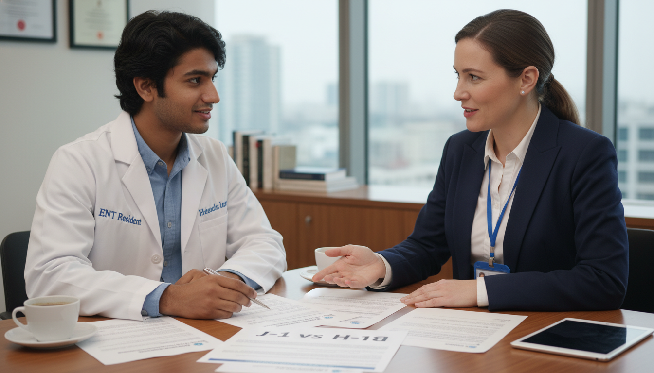IMG otolaryngology resident meeting with immigration advisor IMG otolaryngology resident meeting with immigration advisor - IMG residency guide for Visa Navigation for Residency for Inte