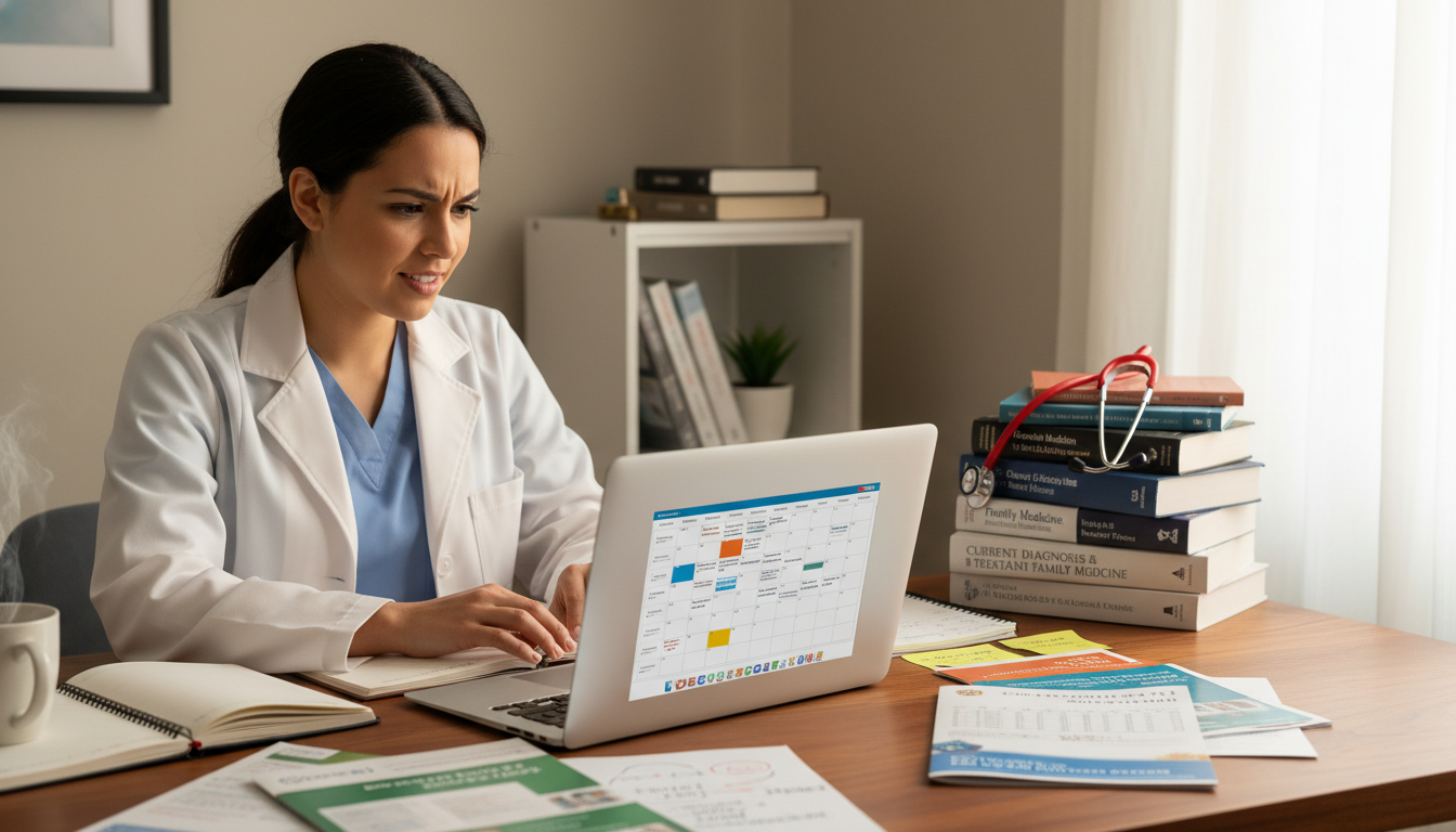 International medical graduate researching away rotation programs on laptop - IMG residency guide for Away Rotation Strategy