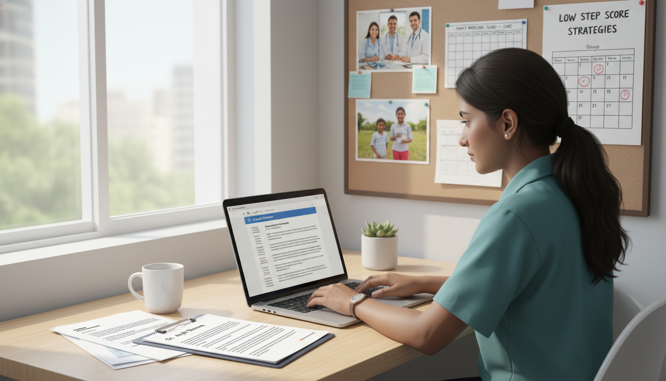 International medical graduate preparing residency application materials - IMG residency guide for Low Step Score Strategies