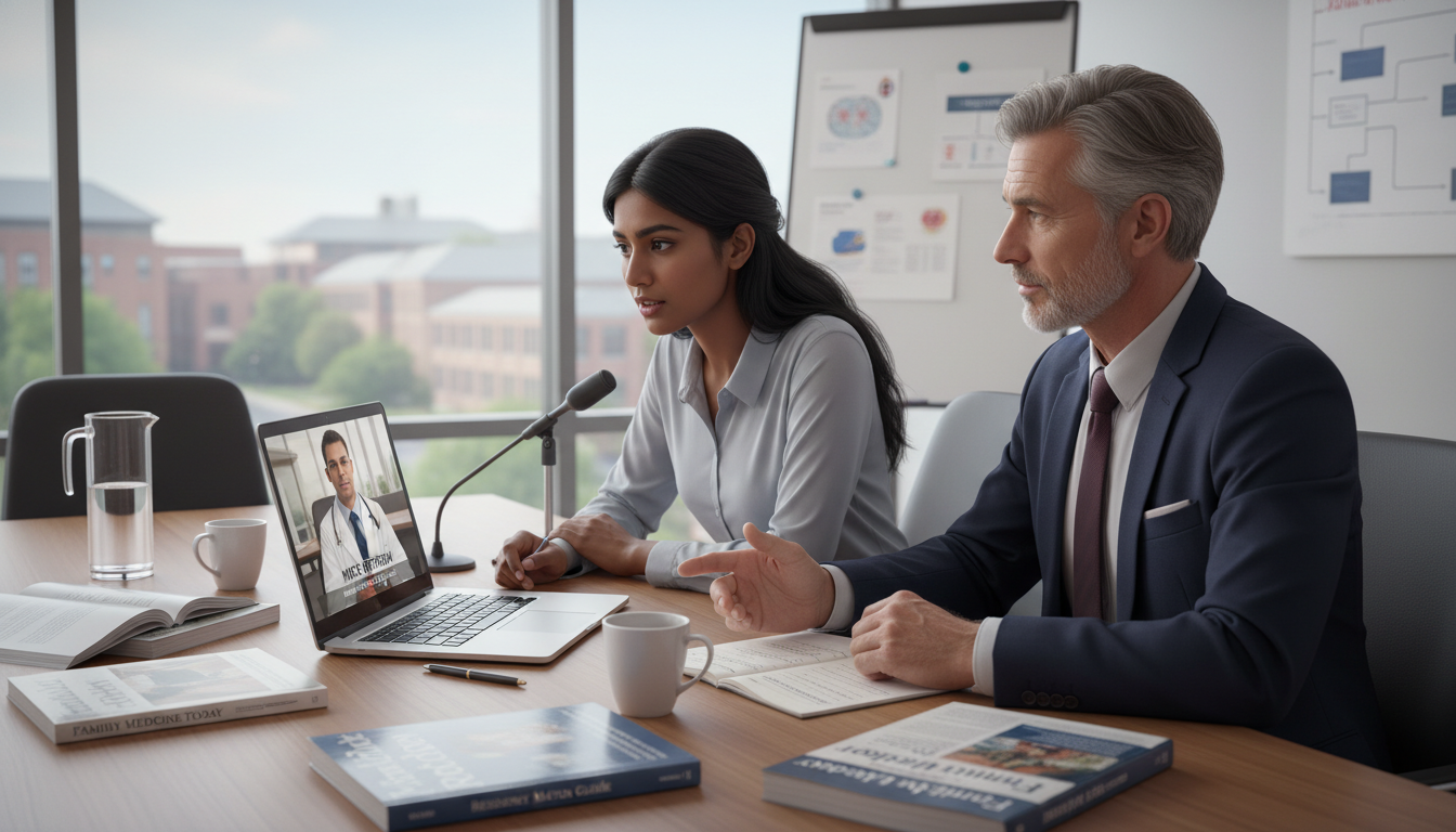 IMG conducting virtual residency interview preparation with mentor IMG conducting virtual residency interview preparation with mentor - IMG residency guide for Pre-Interview Preparation for In