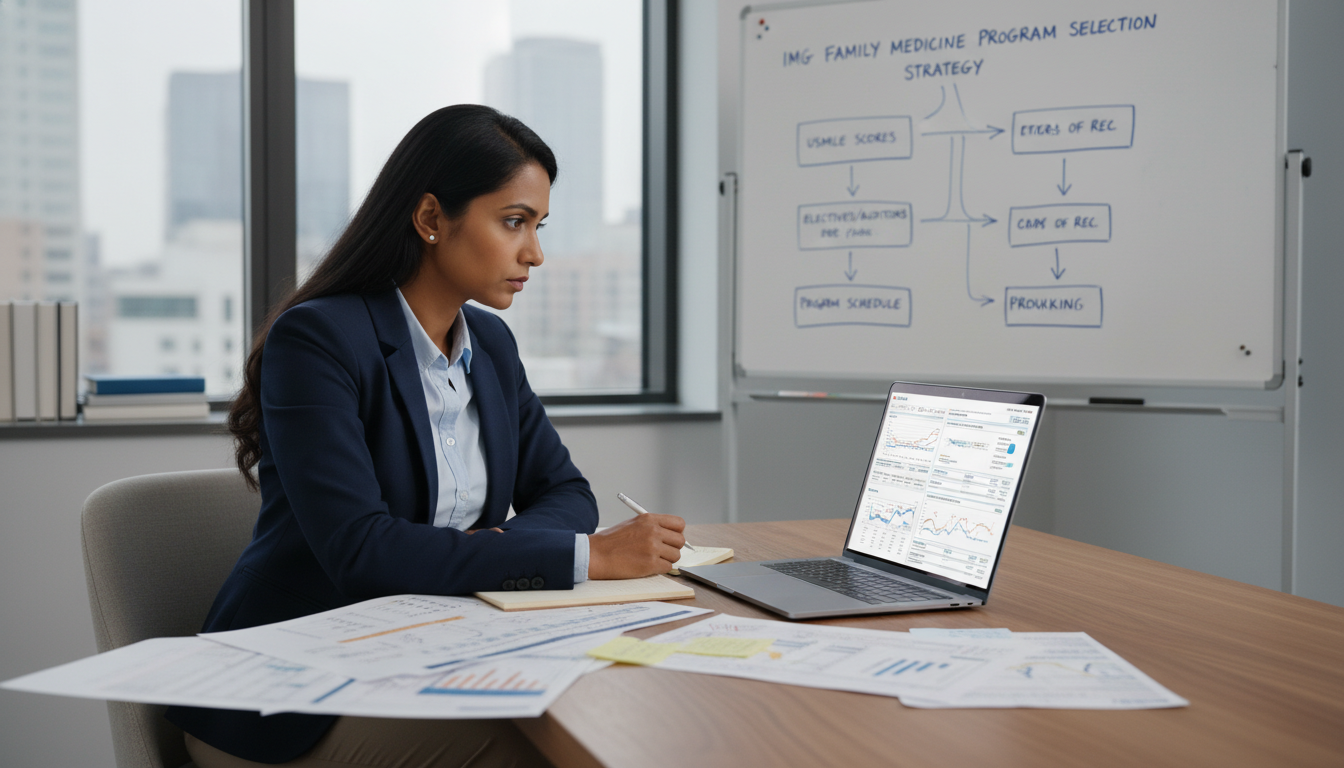 IMG reviewing family medicine residency program list and statistics - IMG residency guide for Program Selection Strategy for