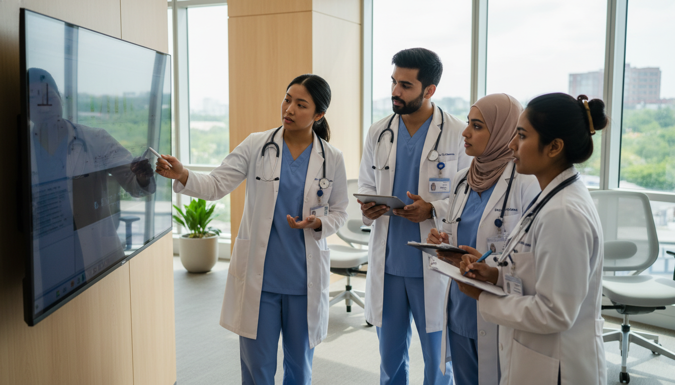 Family medicine residency residents and attendings in clinic - IMG residency guide for Program Selection Strategy for Interna