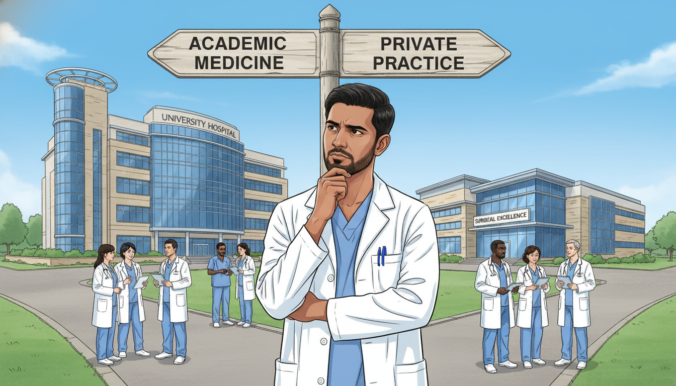 IMG Residency Guide: Choosing Between Academic vs Private Practice in Surgery