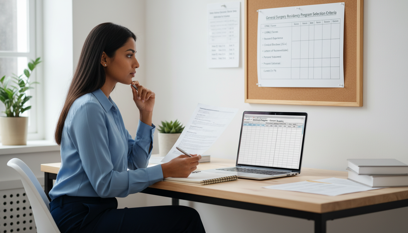 IMG self-assessing profile for general surgery residency applications - IMG residency guide for Program Selection Strategy fo