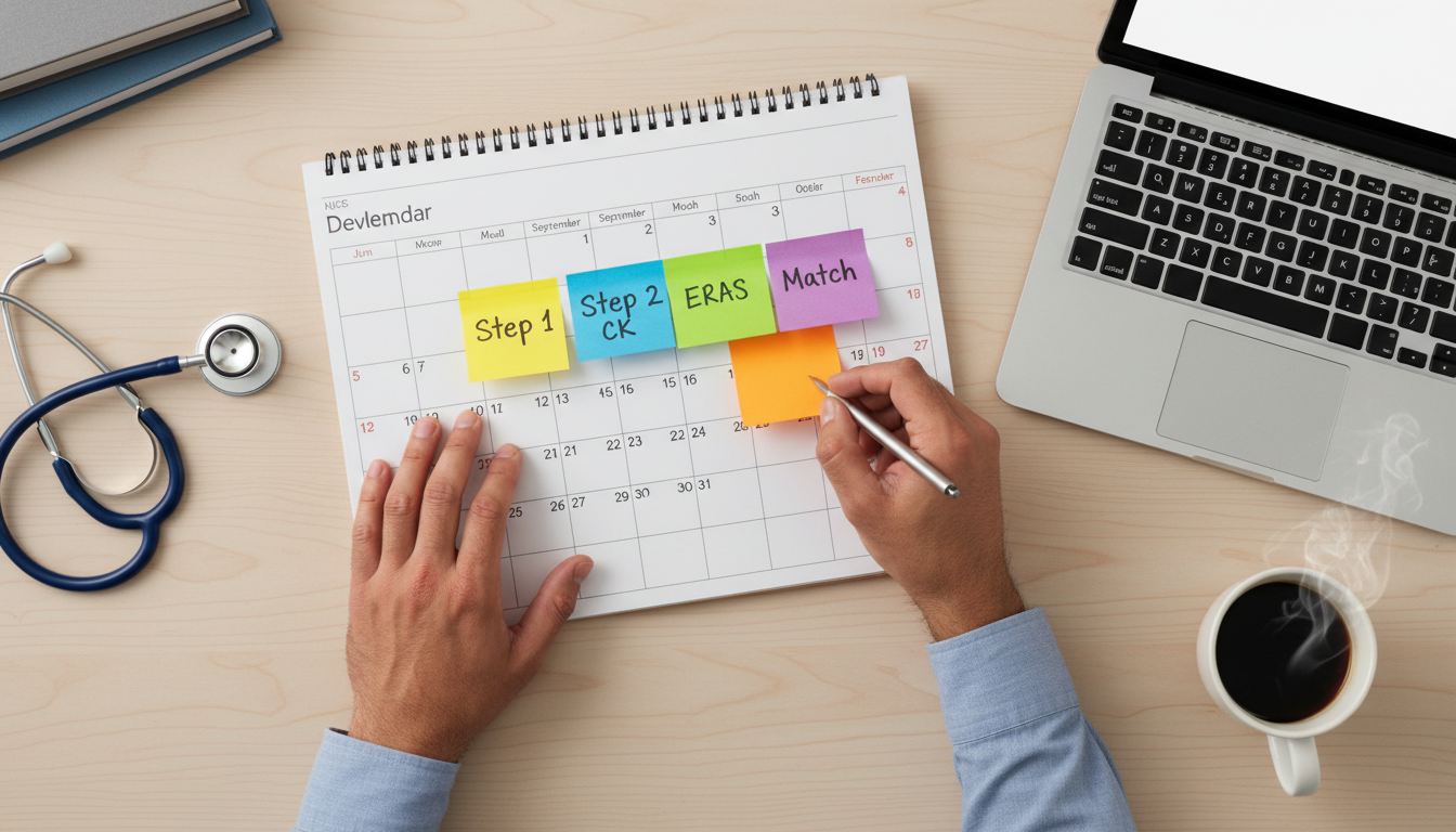 Timeline planning for USMLE Step exams and residency application Timeline planning for USMLE Step exams and residency application - IMG residency guide for Step Score Strategy for Internatio