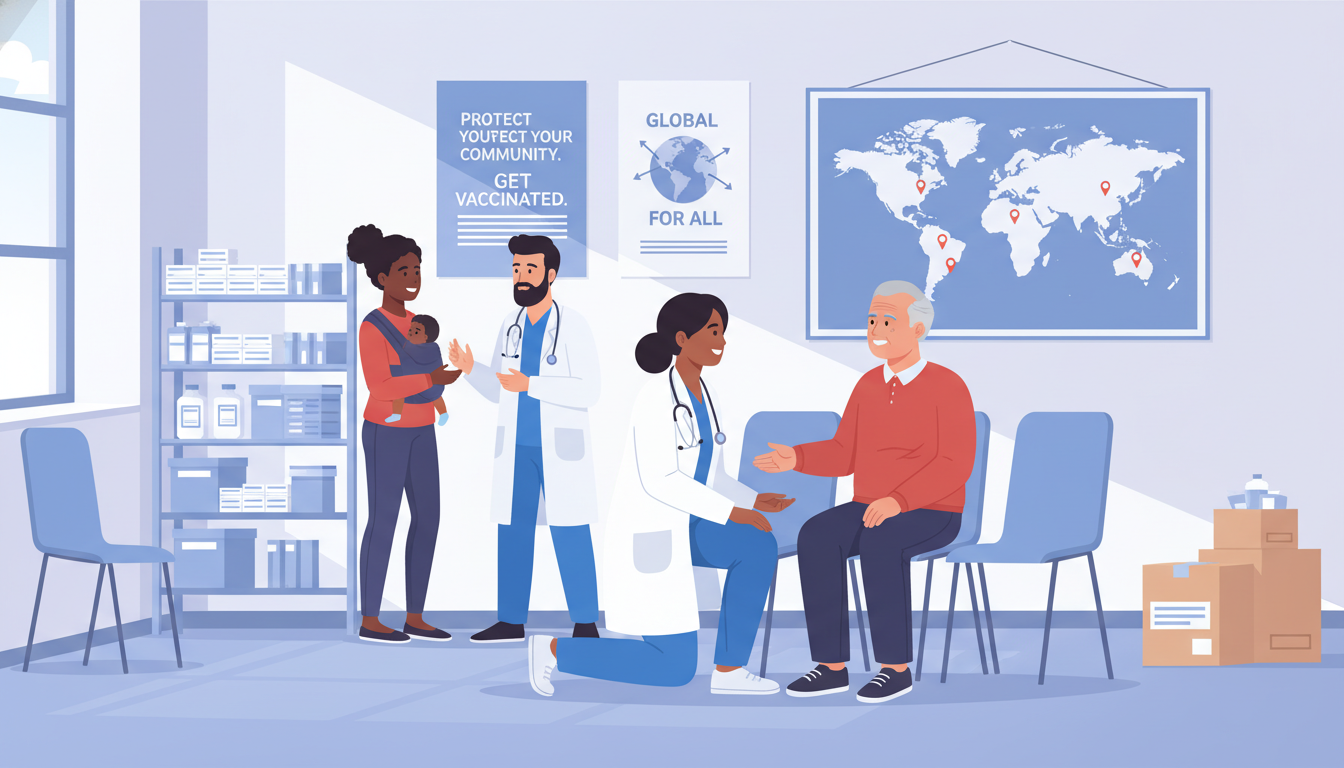 Global health resident working with a diverse community clinic Global health resident working with a diverse community clinic - IMG residency guide for CV Building for International Medica