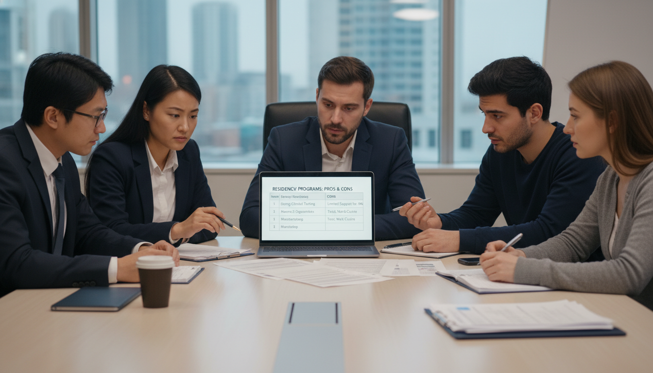 Residency applicants discussing program red flags Residency applicants discussing program red flags - IMG residency guide for Identifying Malignant Programs for International