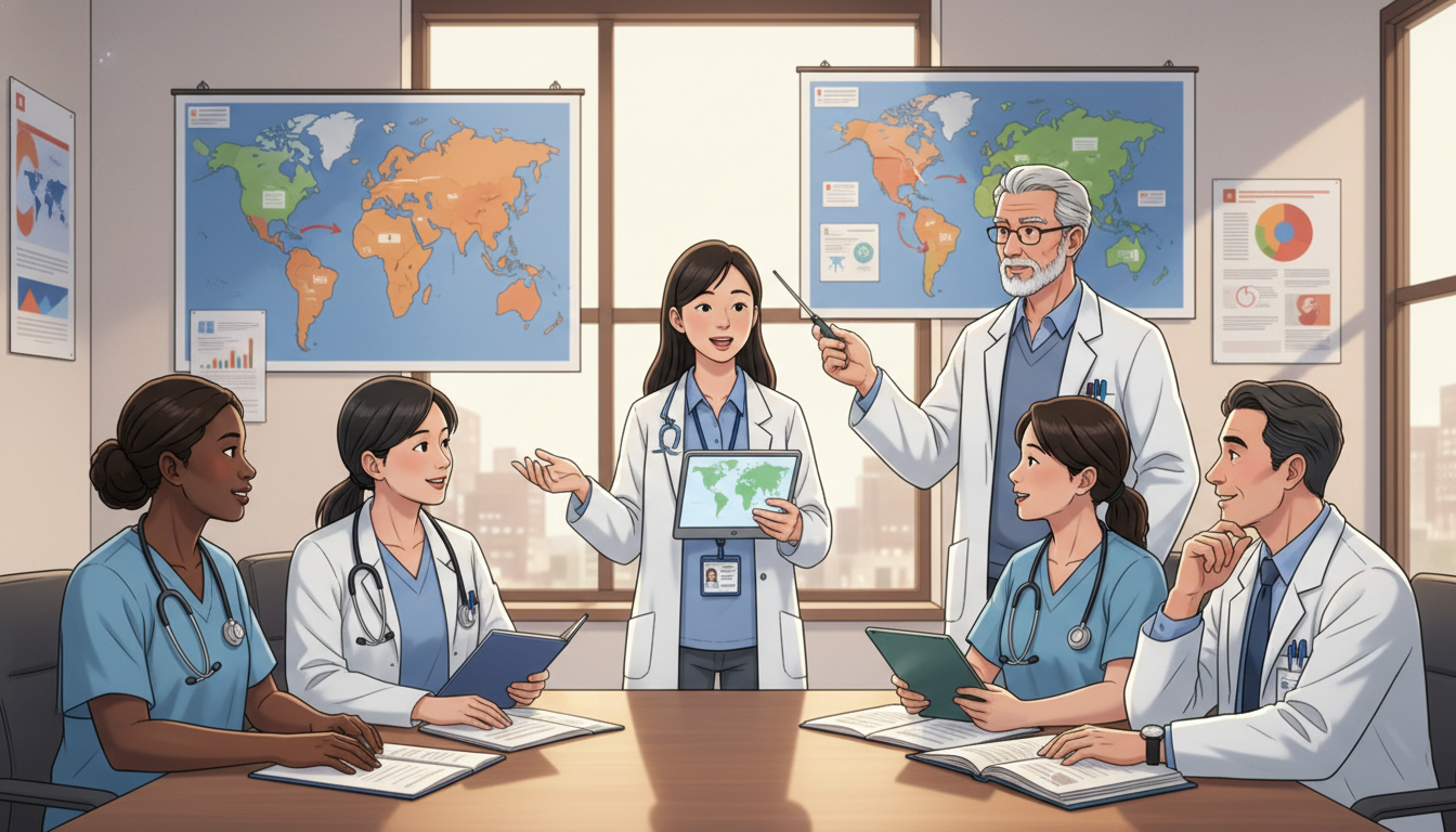 IMG resident networking with global health faculty and mentors - IMG residency guide for Program Selection Strategy for Inter