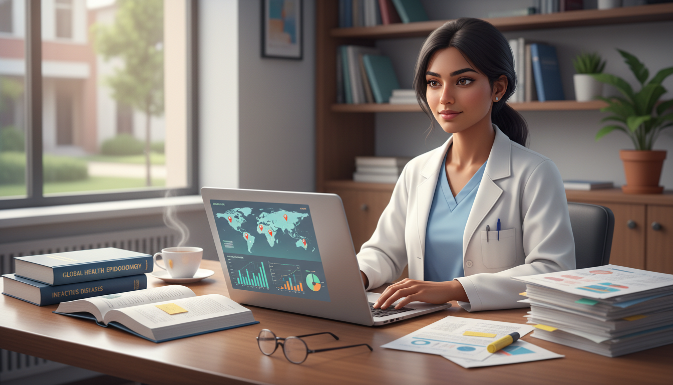 International medical graduate analyzing global health data - IMG residency guide for Research Profile Building for Internati