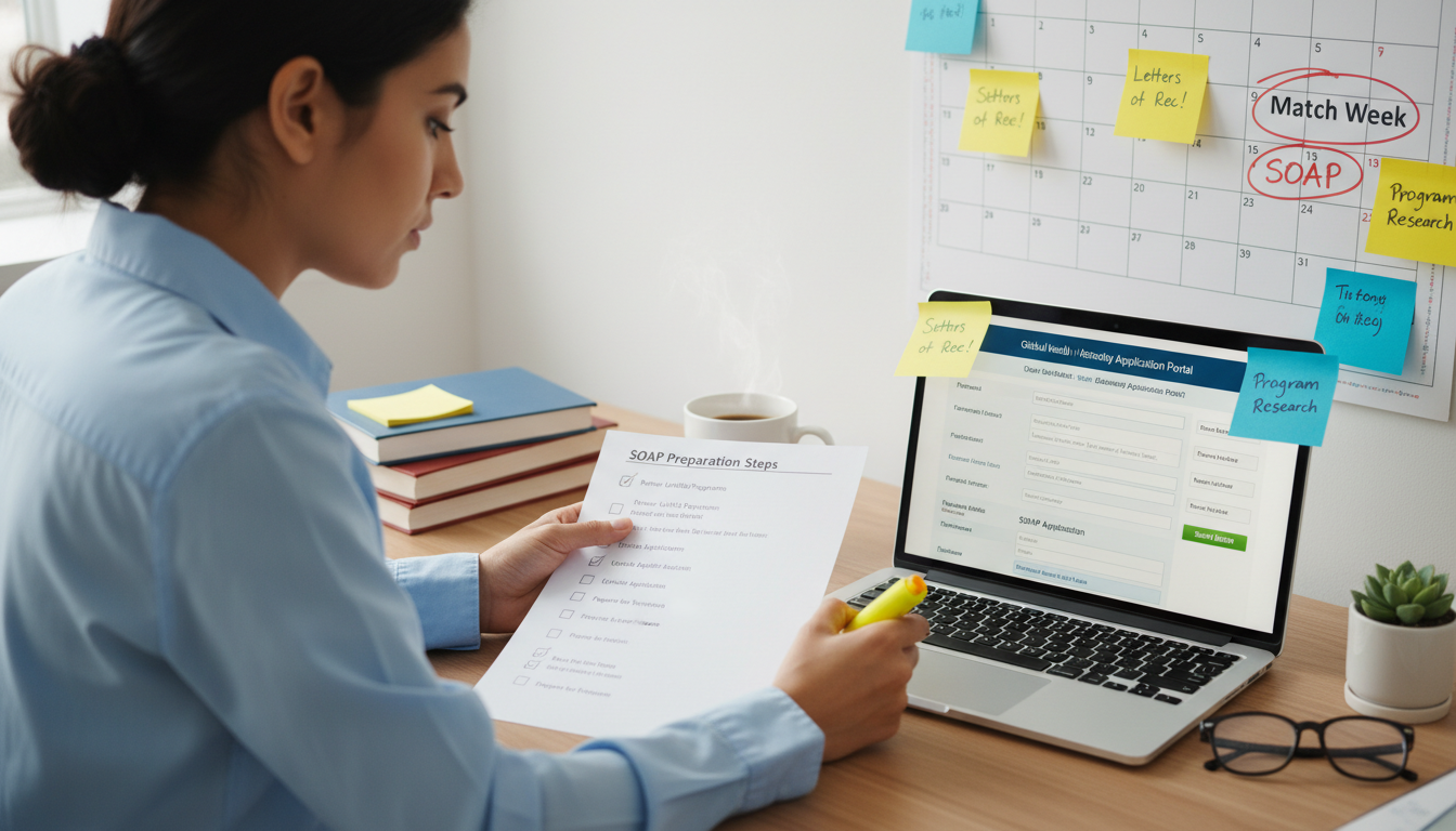 IMG planning SOAP preparation timeline and strategy - IMG residency guide for SOAP Preparation for International Medical Grad