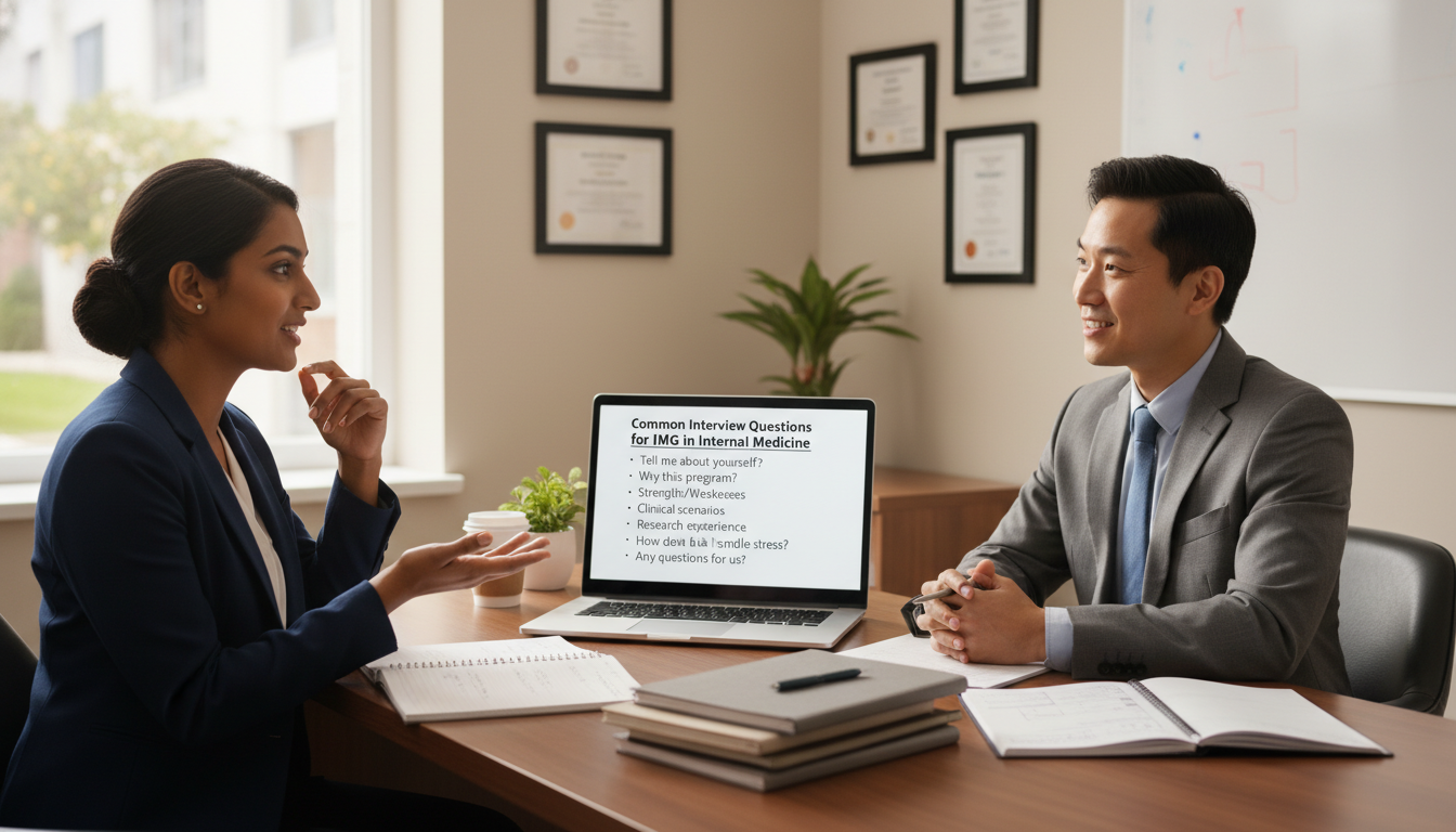 International medical graduate practicing behavioral interview questions - IMG residency guide for Common Interview Questions