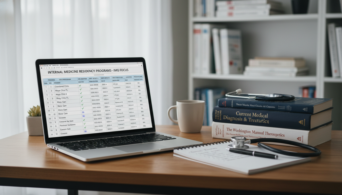 Spreadsheet of internal medicine residency program research for IMGs Spreadsheet of internal medicine residency program research for IMGs - IMG residency guide for How to Research Programs for I