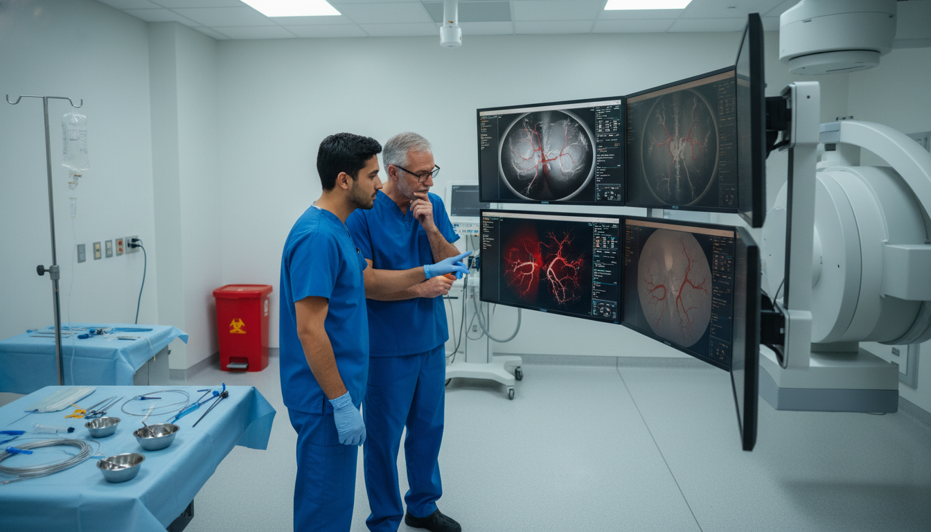 Interventional radiology suite and resident learning environment - IMG residency guide for Low Step Score Strategies for Inte