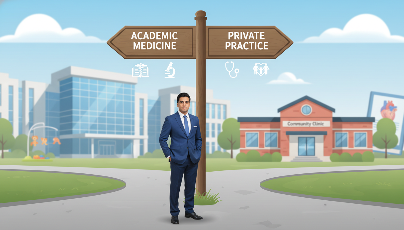 Choosing the Right Path: Academic vs Private Practice for IMGs in Med-Peds