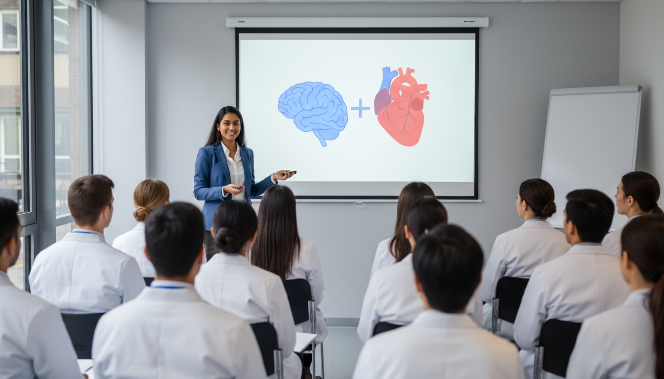 IMG teaching peers about integrated medicine-psychiatry care - IMG residency guide for CV Building for International Medical