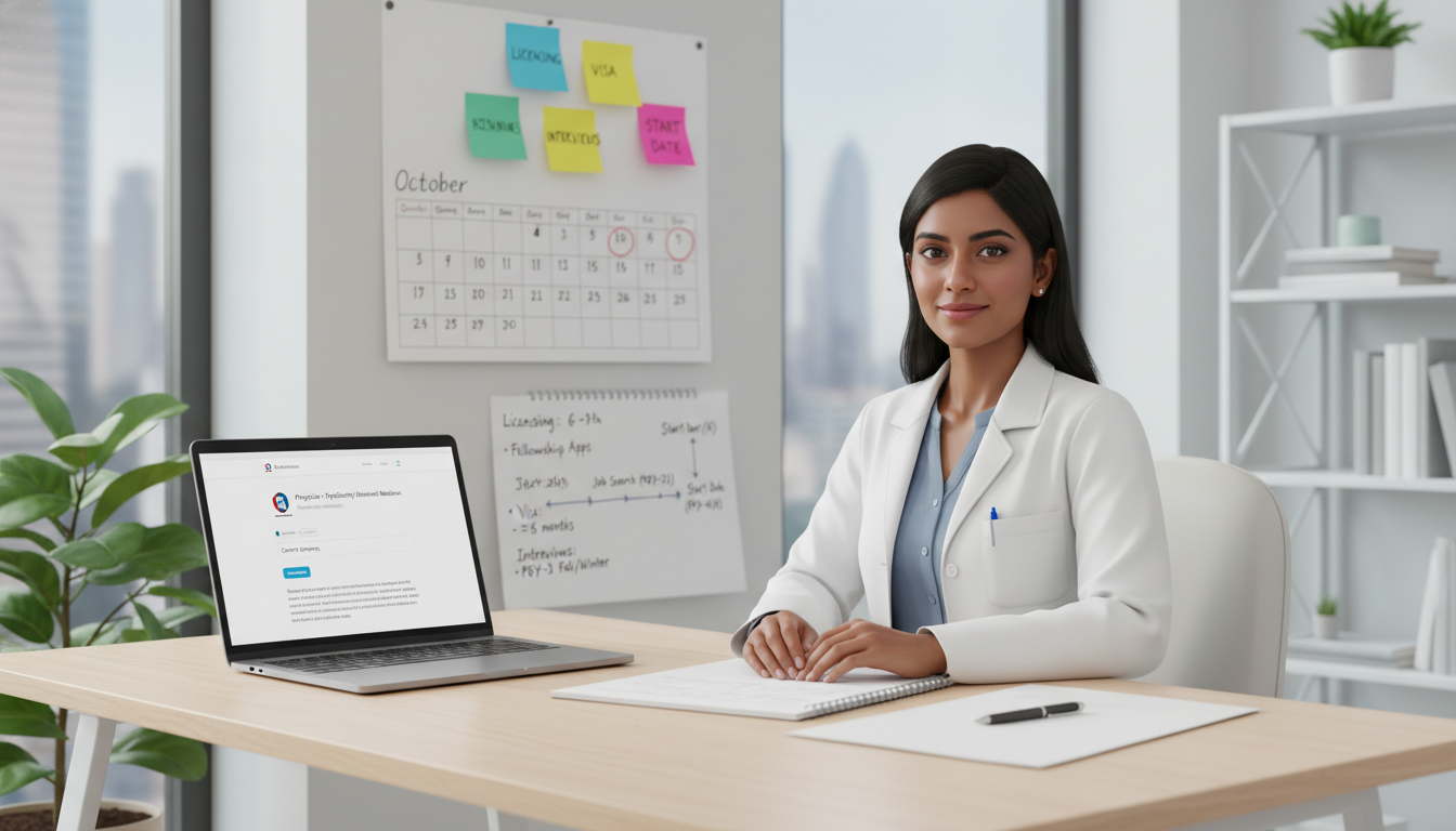 Timing the physician job search for an IMG in medicine-psychiatry Timing the physician job search for an IMG in medicine-psychiatry - IMG residency guide for Job Search Timing for Internation