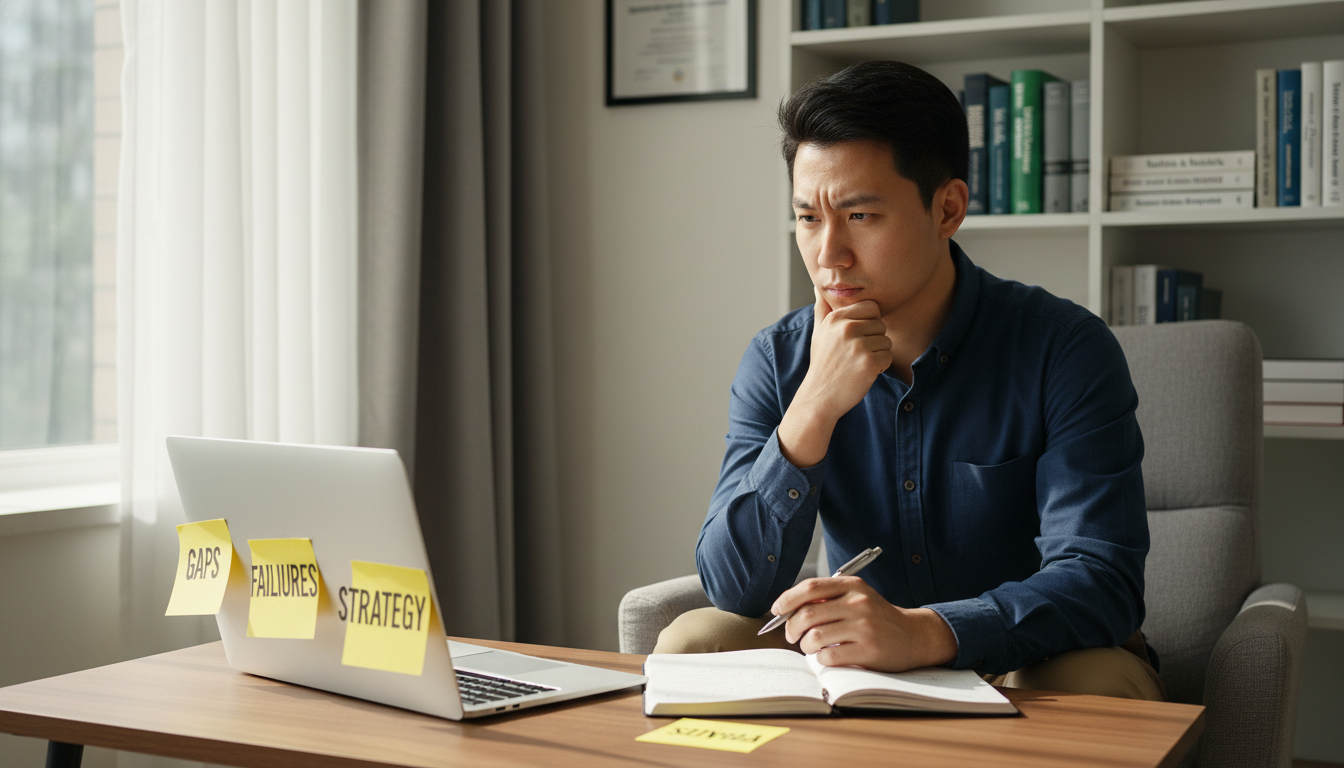 Residency applicant reflecting on red flags in application Residency applicant reflecting on red flags in application - IMG residency guide for Addressing Red Flags for International M