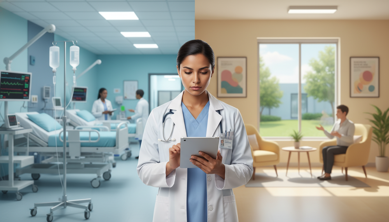 Resident balancing medicine and psychiatry duties in a hospital setting Resident balancing medicine and psychiatry duties in a hospital setting - IMG residency guide for Work-Life Balance Assessmen