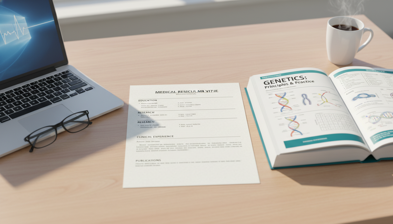 Sample structure of a residency CV for medical genetics Sample structure of a residency CV for medical genetics - IMG residency guide for CV Building for International Medical Gradu